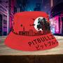 Funny Pitbull Bucket Hat for Men, Women, Pitbullzilla Custom Name Hats for Pitbull Lovers