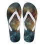 Galaxy Space Blue Stardust Print Men & Women Flip Flops