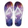 Galaxy Space Purple Stardust Print Men & Women Flip Flops