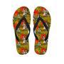 Geisha Japanese Dragon Print Men's Flip Flops