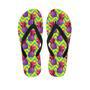 Geometric Hawaiian Pineapple Print Men's Flip Flops