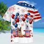 German Shepherd Independence Day Hawaiian Shirt, Dog Hawaii Beach Shirt Short Sleeve For Of July