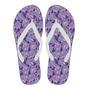 Giraffe Purple Pattern Print Men & Women Flip Flops