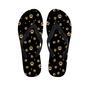 Gold Footprint Paw Men's Flip Flops