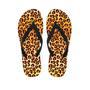 Gold Leopard Men's Flip Flops