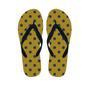 Gold Polka Dot Men's Flip Flops