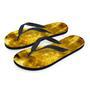 Gold Tie Dye Men's Flip Flops