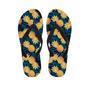 Golden Pineapple Edm Hawaiian Print Men's Flip Flops