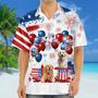 Golden Retriever Independence Day Hawaiian Shirt, Dog Hawaii Beach Shirt Short Sleeve For Of July