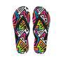 Graffiti Geometric Abstract Men's Flip Flops