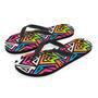 Graffiti Geometric Abstract Men's Flip Flops