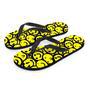 Graffiti Happy Emoji Print Men's Flip Flops