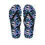 Graffiti Skull Print Men's Flip Flops