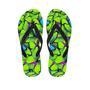 Green And Blue Butterfly Print Men's Flip Flops