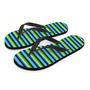 Green And Blue Mexican Baja Men's Flip Flops