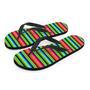 Green Baja Serape Men's Flip Flops