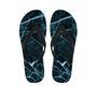 Green Cracked Marble Men's Flip Flops