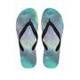 Green Galaxy Space Men's Flip Flops