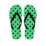 Green Polka Dot Men's Flip Flops