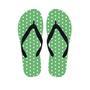 Green Sage Polka Dot Men's Flip Flops