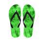 Green Tie Dye Men's Flip Flops