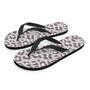 Grey And Pink Leopard Men's Flip Flops