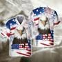 Happy Independence's Day Usa Eagle Hawaiian Shirts, Fourth Of Jul Aloha Hawaii Beach Shirt Short Sleeve