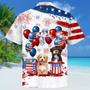 Havanese Independence Day Hawaiian Shirt, Dog Hawaii Beach Shirt Short Sleeve For Of July