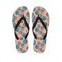 Hawaiian Neon Pineapple Print Men's Flip Flops