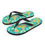 Hawaiian Pineapple Print Men's Flip Flops