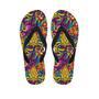 Hippie Flame Psychedelic Trippy Men's Flip Flops