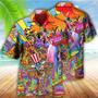 Hippie Independence Day America Cool Hawaiian Shirt, Idea Shirt for Person Love Hippie