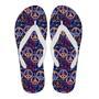 Hippie Music Van Peace Sign Pattern Print Men & Women Flip Flops