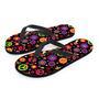 Hippie Peace Print Men's Flip Flops