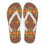 Hippie Van Peace Sign Mandala Pattern Print Men & Women Flip Flops