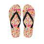 Hippie White Peace Men's Flip Flops