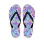 Holographic Floral Psychedelic Men's Flip Flops