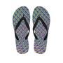 Holographic Snakeskin Print Men's Flip Flops