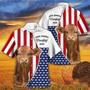 Independence Day Beefmaster Cattle Make America Cowboy Again With American Flag Pattern Hawaii Hawaiian Shirt