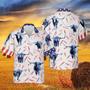 Independence Day Fire Cracker Tx-Longhorn Pattern All Printed Hawaiian Shirt