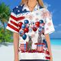 Independence Day Hawaiian Shirt, Dog Hawaii Beach Shirt Short Sleeve For Of July