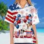 Jack Russell Terrier Independence Day Hawaiian Shirt, Dog Hawaii Beach Shirt Short Sleeve For Of July