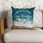 Jesus Pillow- Christian Pillows: I Will Be With You Isaiah 43:2 Nlt Bible Verse Pillow