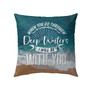 Jesus Pillow- Christian Pillows: I Will Be With You Isaiah 43:2 Nlt Bible Verse Pillow
