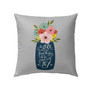 Jesus Pillow - Flower Vase Pillow - Gift For Christian - The Lord Has Done Great Things For Us Psalm 126:3 Pillow