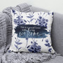 Jesus Pillow - Purple Flower Pillow - Gift For Christian - This Is A Small House With A Big Welcome Pillow