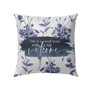 Jesus Pillow - Purple Flower Pillow - Gift For Christian - This Is A Small House With A Big Welcome Pillow