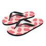 Light Pink Cow Print Men's Flip Flops