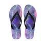 Lightning Aurora Galaxy Space Men's Flip Flops