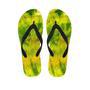 Lime Green Tie Dye Men's Flip Flops